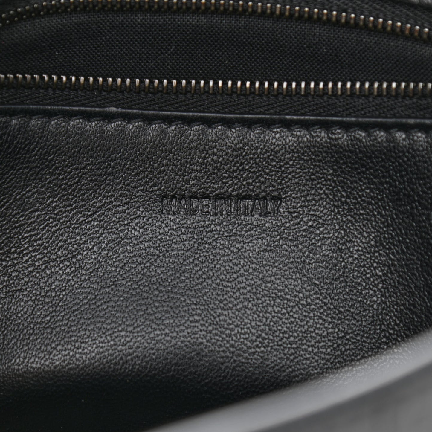 Extra Supple Calfskin Crocodile Embossed Monochrome XS Downtown Shoulder Bag Black