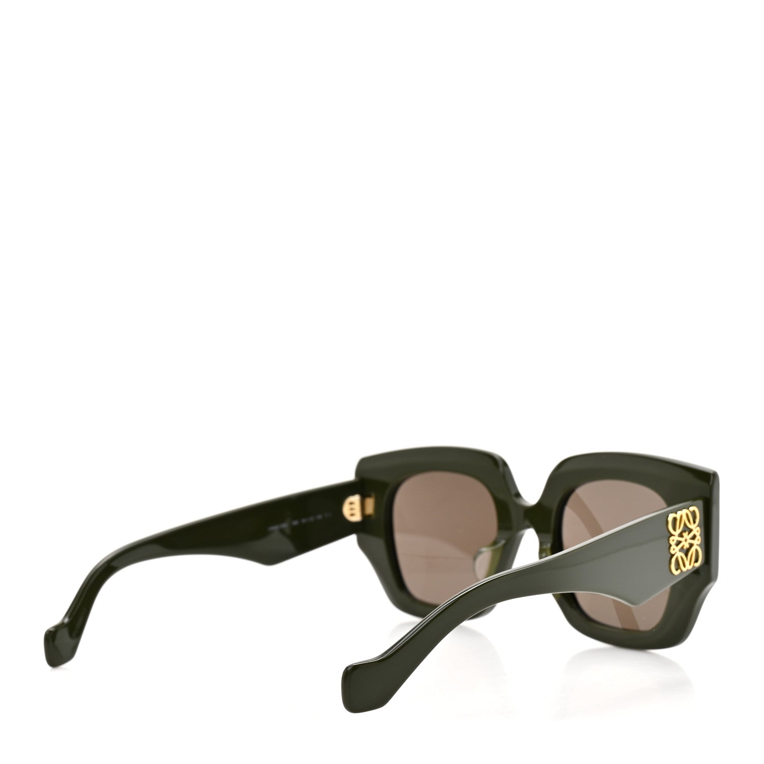 Loewe Acetate Anagram Square Sunglasses LW40129U Shiny Green 4 of 7