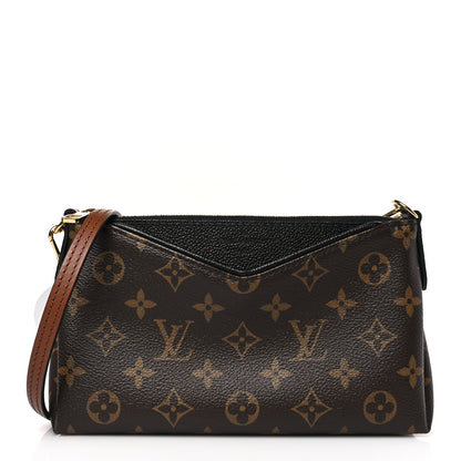 Louis Vuitton Monogram Pallas Clutch Black 1 of 9