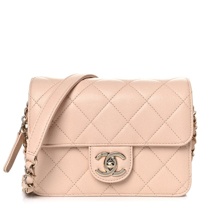 Chanel Caviar Quilted Like A Wallet Flap Light Beige 1 of 12