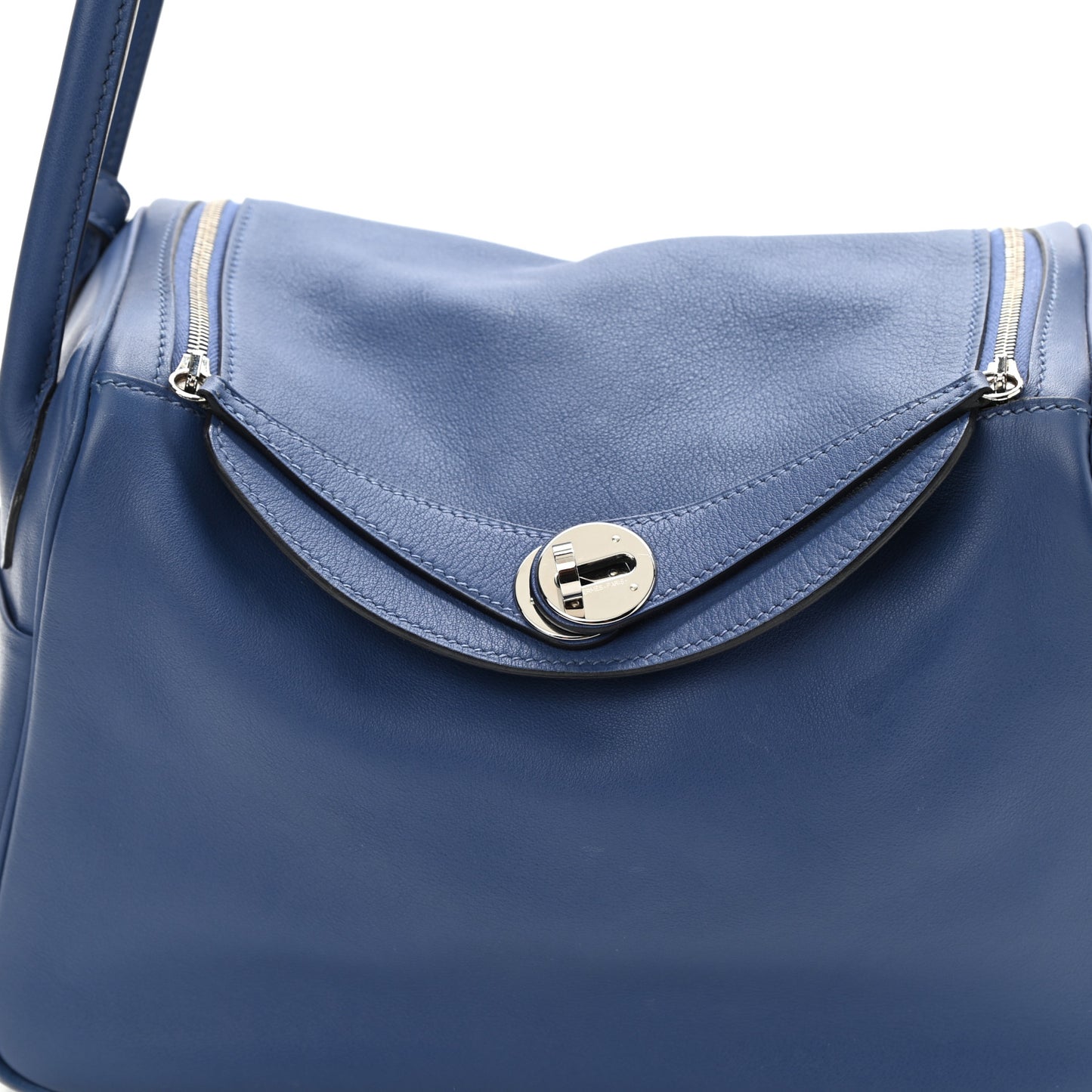Swift Epsom Lindy 26 Tressage De Cuir Bleu Brighton Capucine Bleu Saphir