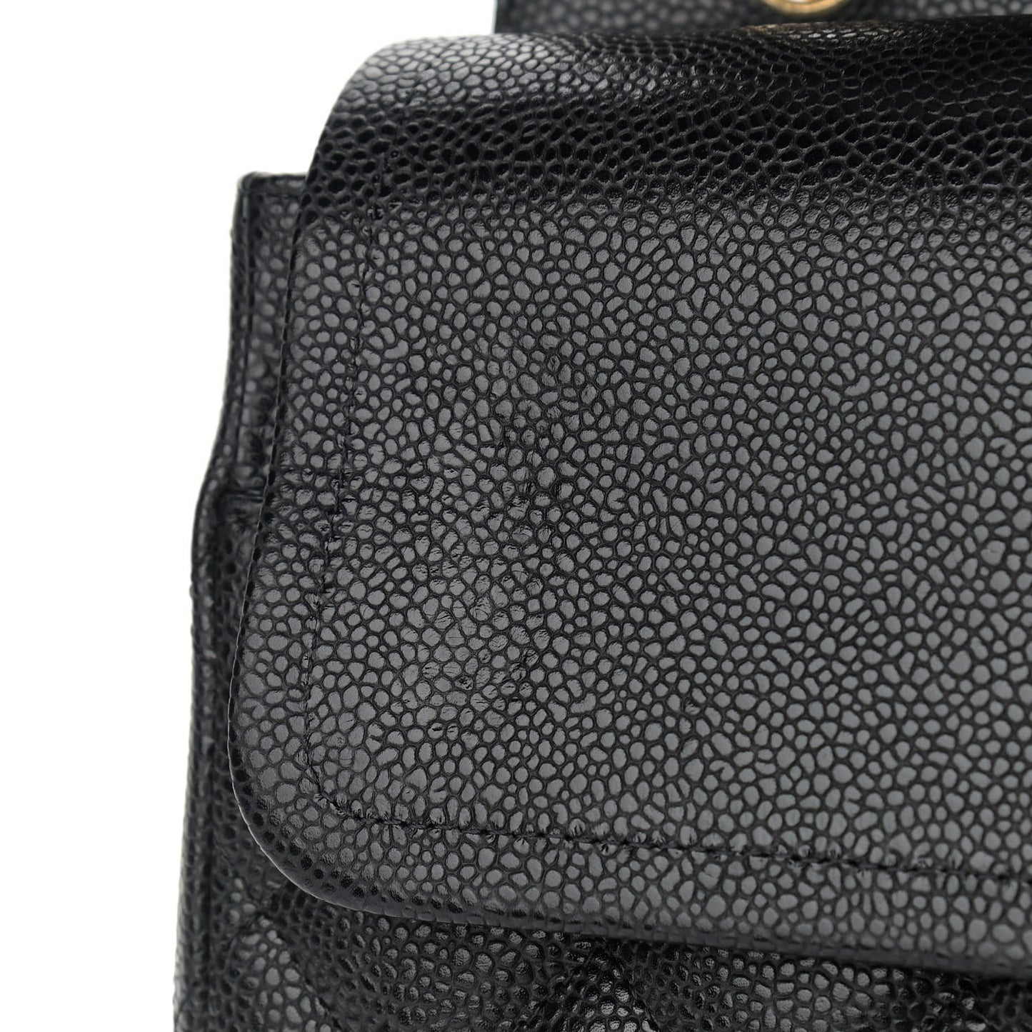 Caviar Quilted Maxi Double Flap Black