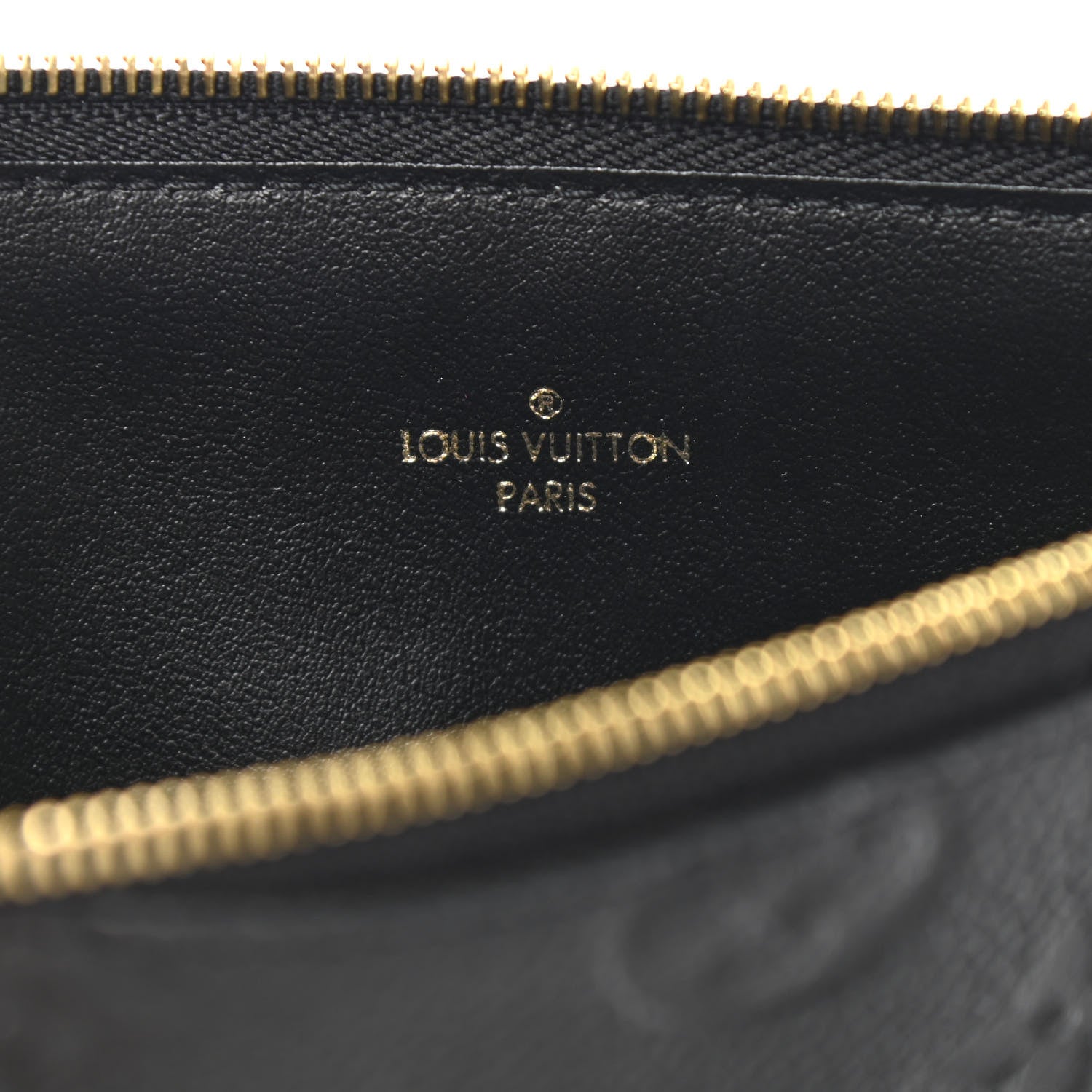 Louis Vuitton Empreinte Felicie Chain Wallet Zippered Insert Black 6 of 6