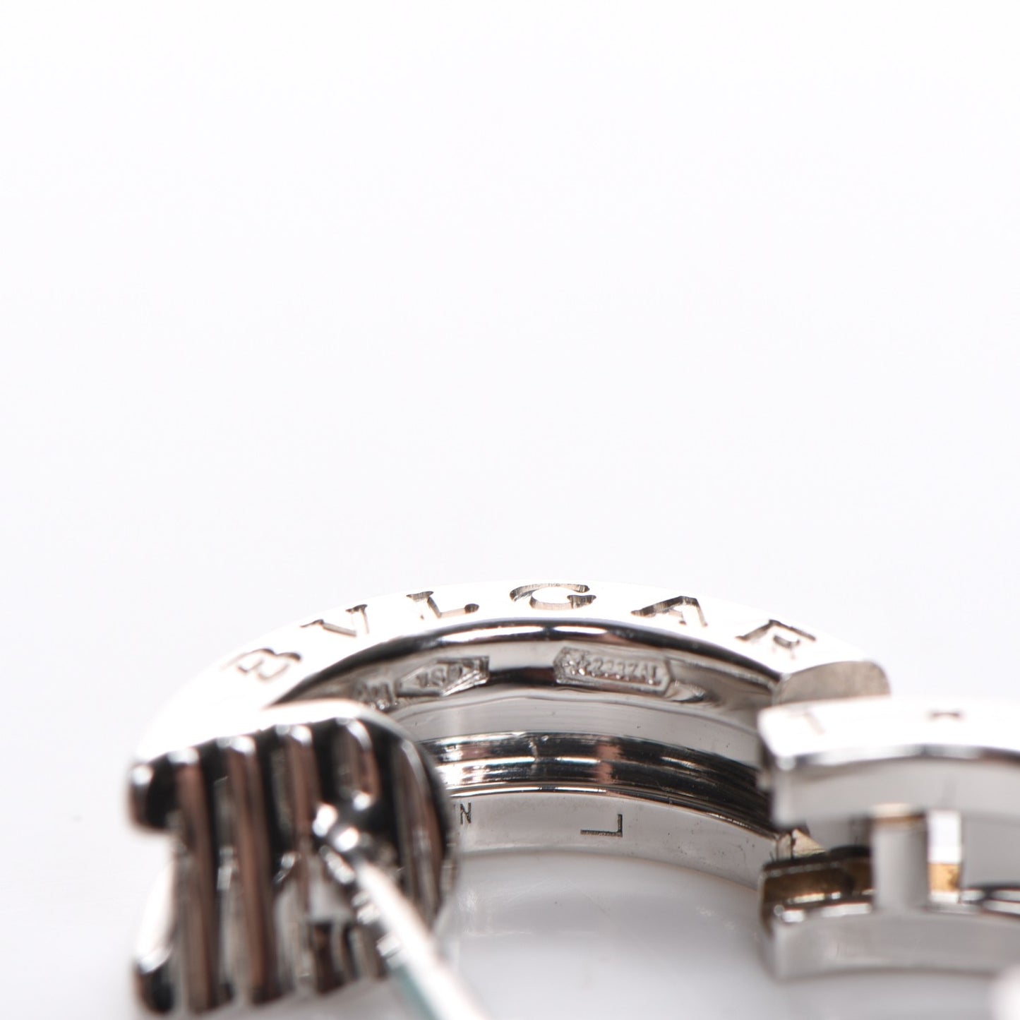 18K White Gold Small B.Zero1 Hoop Earrings