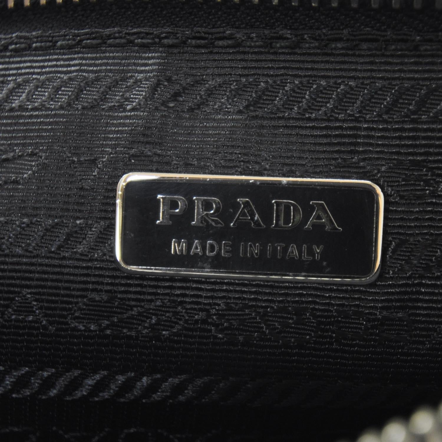 Prada Saffiano Flat Cosmetic Pouch Nero Black 7 of 8