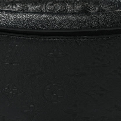 Louis Vuitton Calfskin Monogram Shadow Discovery Bumbag PM Black 7 of 9