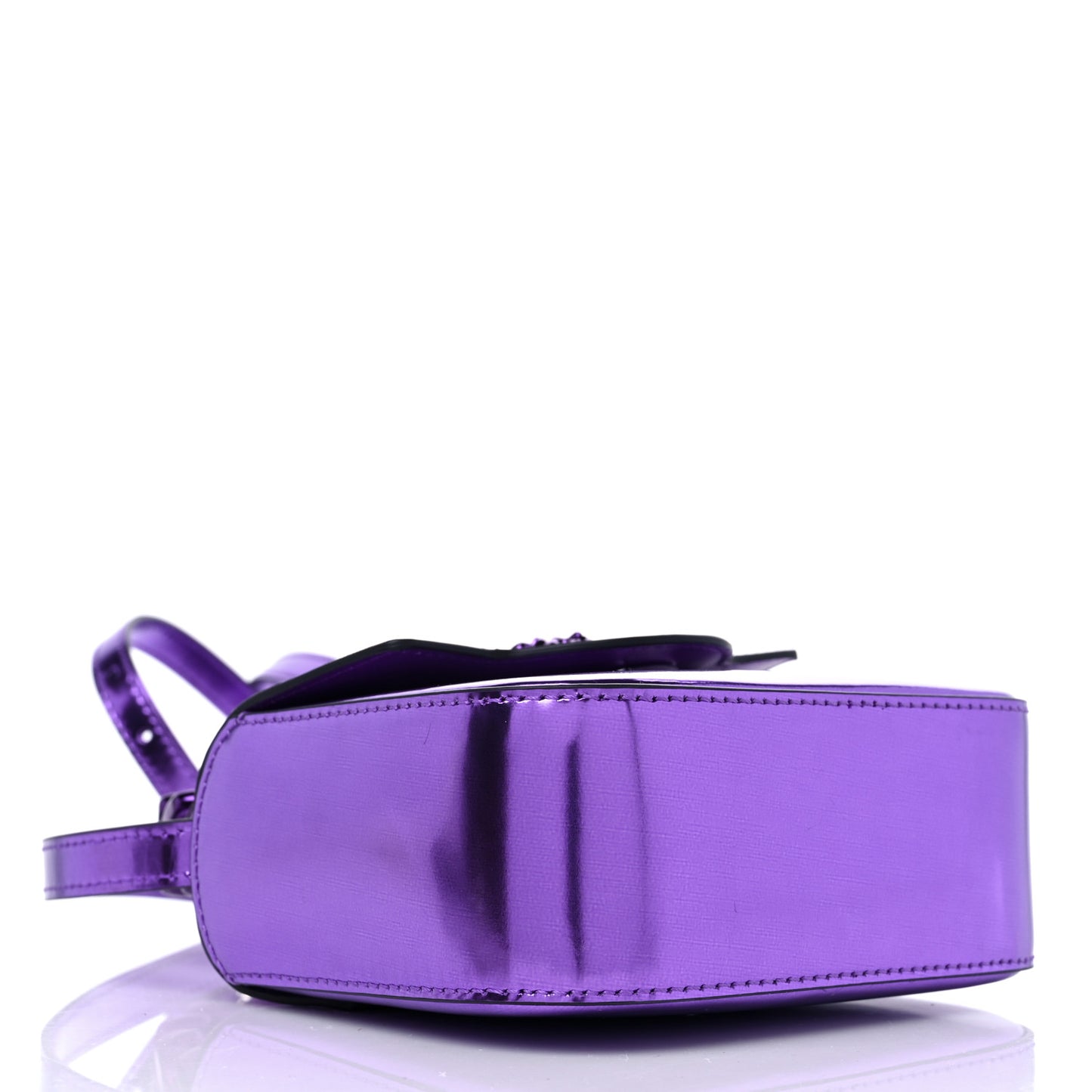 Metallic Mini La Medusa Bag Dark Orchid