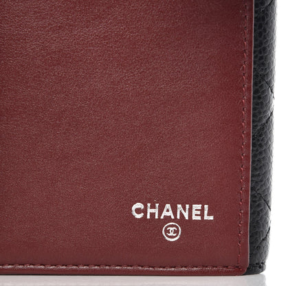 Chanel Caviar Quilted CC Long Double Wallet Black 7 of 9