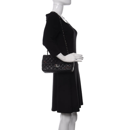 Chanel Lambskin Quilted Medium Ladybug Flap Black 2 of 10