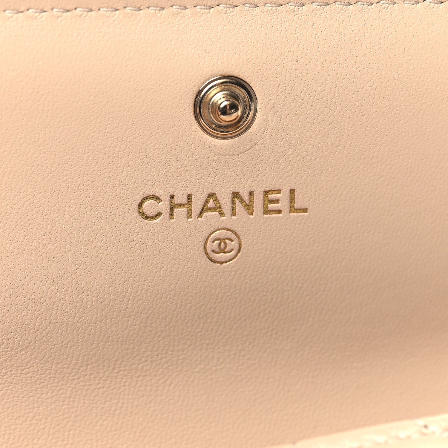 Chanel Lambskin Quilted CC Large Gusset Flap Wallet Beige 6 of 11