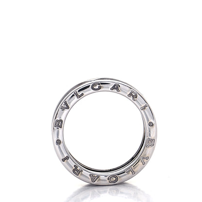 Bulgari 18K White Gold B.Zero1 Four-Band Ring 54 7 4 of 5