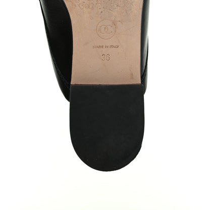 Chanel Lambskin CC Mules 36 Black 12 of 15
