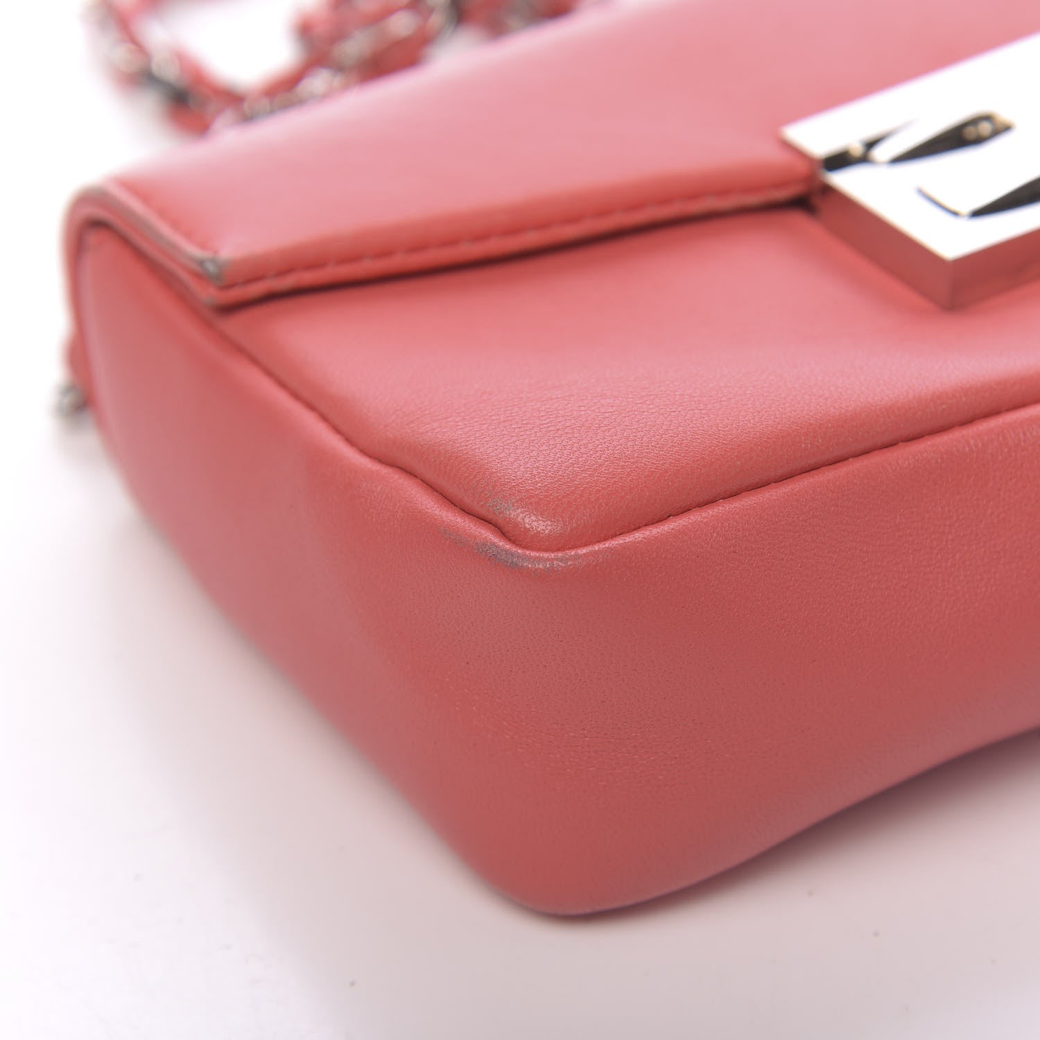 Fendi Nappa Mini Be Baguette Shoulder Bag Rosa Exstasy 7 of 17