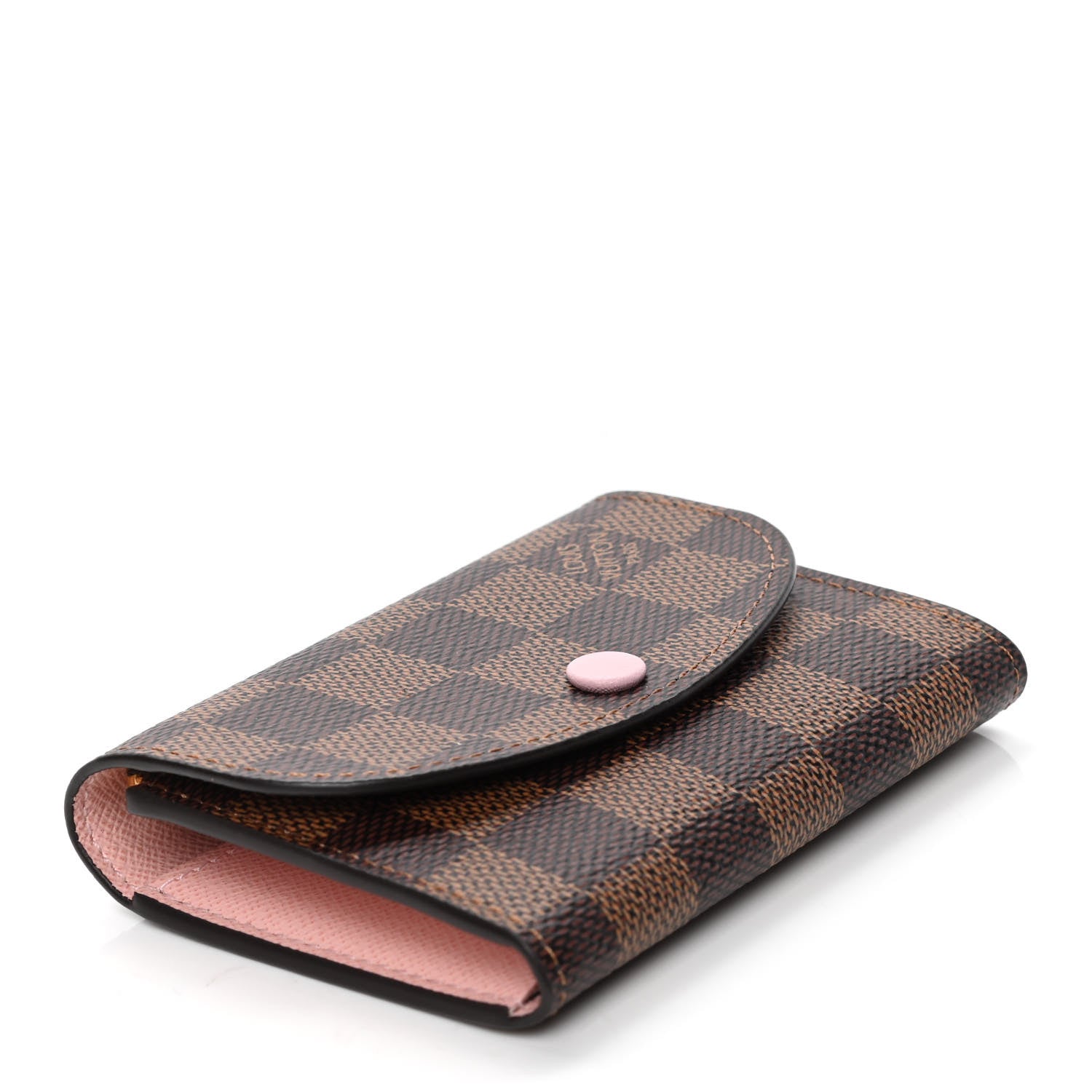 Louis Vuitton Damier Ebene Rosalie Coin Purse Rose Ballerine 3 of 4