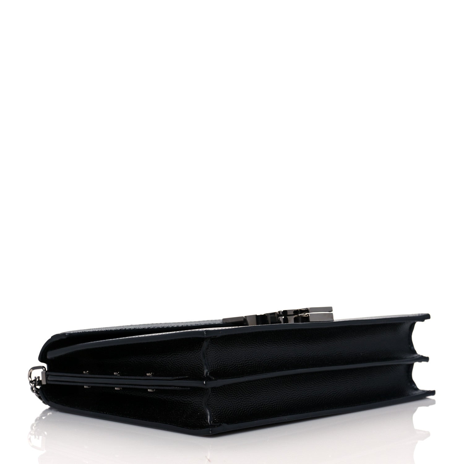 Saint Laurent Grain De Poudre Monogram Cassandra Clasp Bag Black 3 of 10