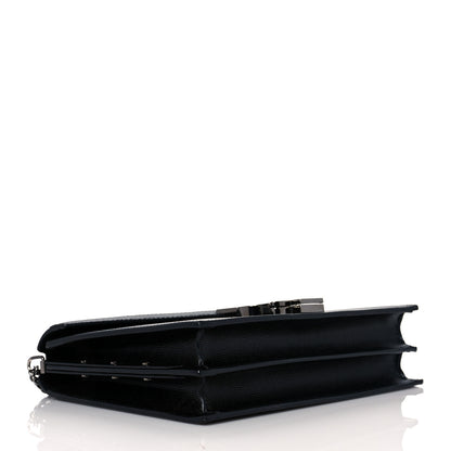 Saint Laurent Grain De Poudre Monogram Cassandra Clasp Bag Black 3 of 10