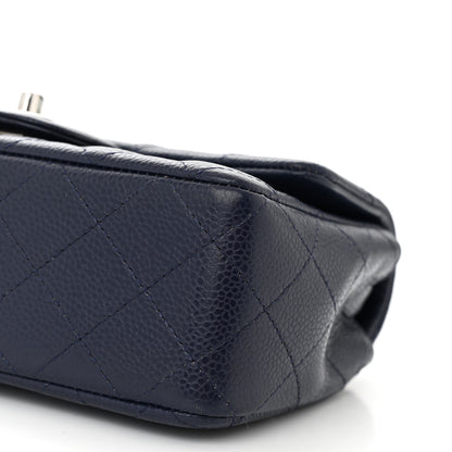 Chanel Caviar Quilted Mini Rectangular Flap Navy 10 of 10