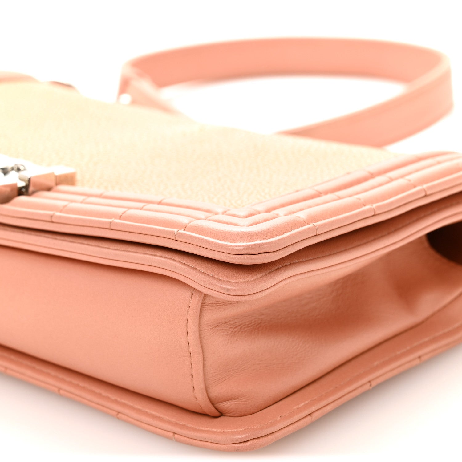Chanel Galuchat Stingray Medium Boy Flap Pink 10 of 11