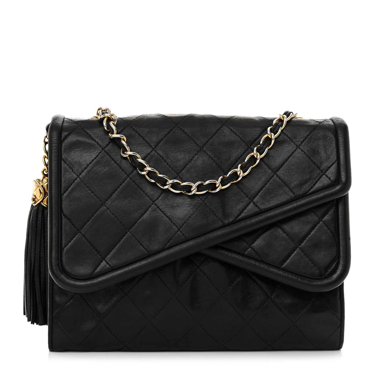 Chanel Quilted CC Tassel Flap Bag Black 1 of 14