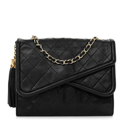 Chanel Quilted CC Tassel Flap Bag Black 1 of 14