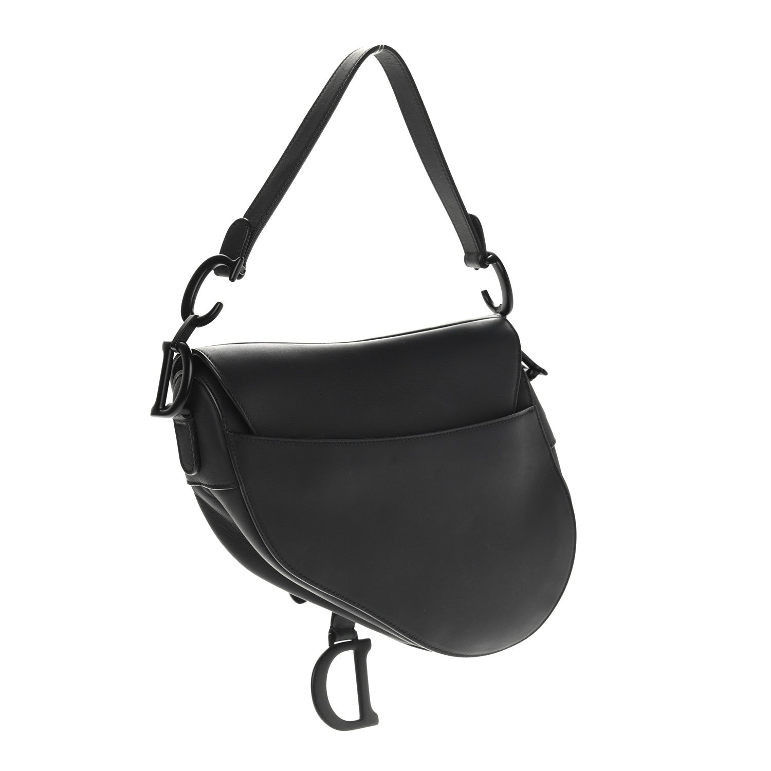 Christian Dior Ultra Matte Calfskin Saddle Bag Black 3 of 12