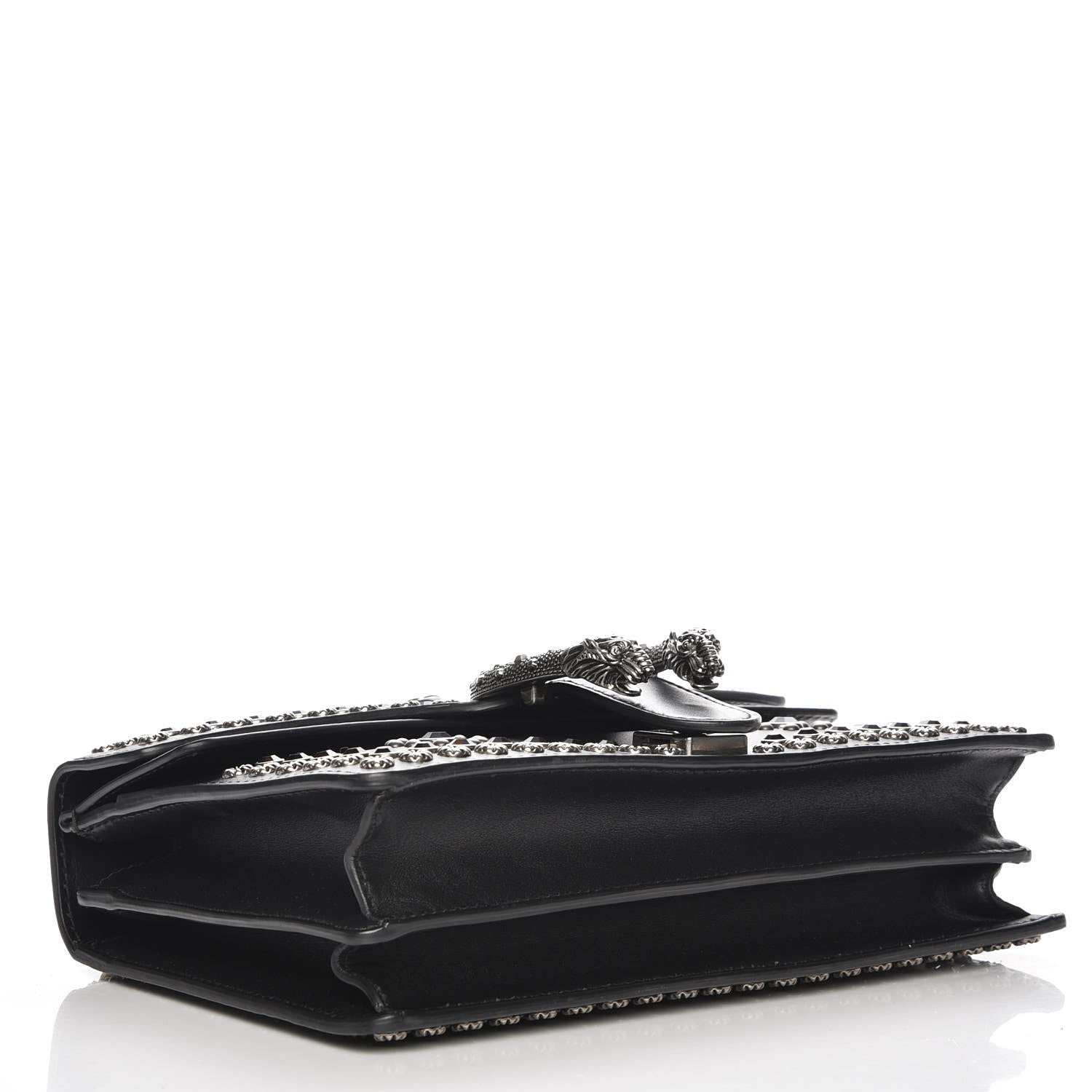 Gucci Calfskin Studded Small Dionysus Shoulder Bag Black 4 of 7