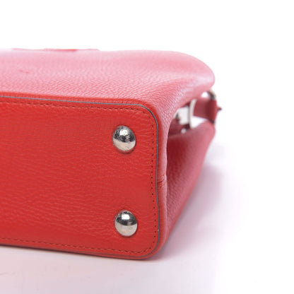 Louis Vuitton Taurillon Capucines BB Rubis 7 of 9