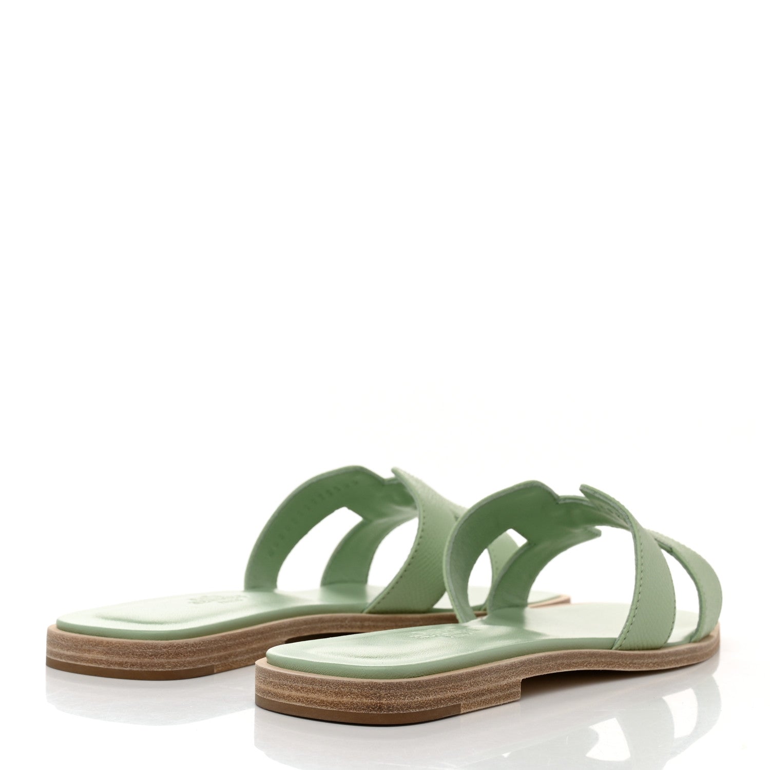 Hermes Epsom Oran Sandals 36 Vert Jade 4 of 9