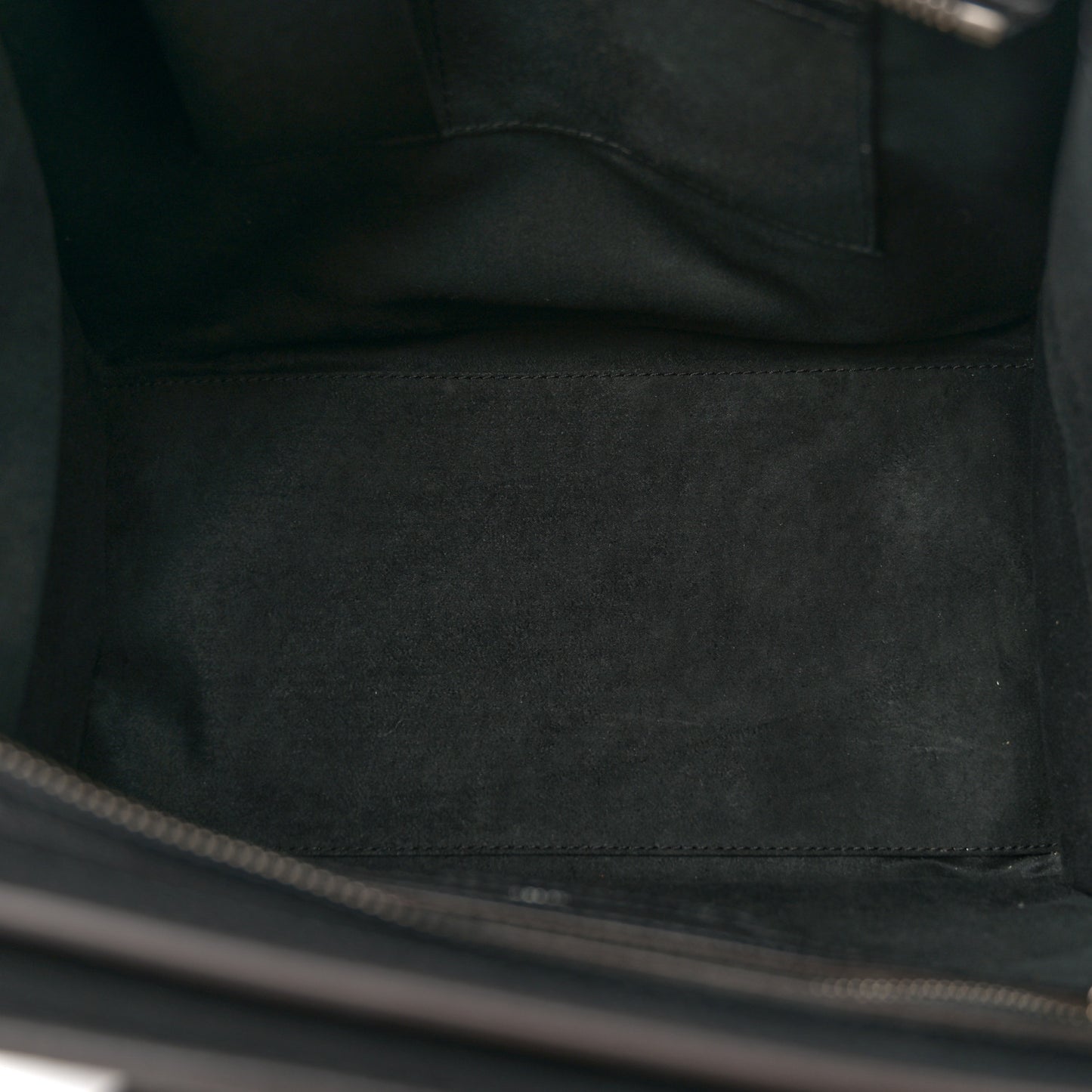 Drummed Calfskin Mini Luggage Black