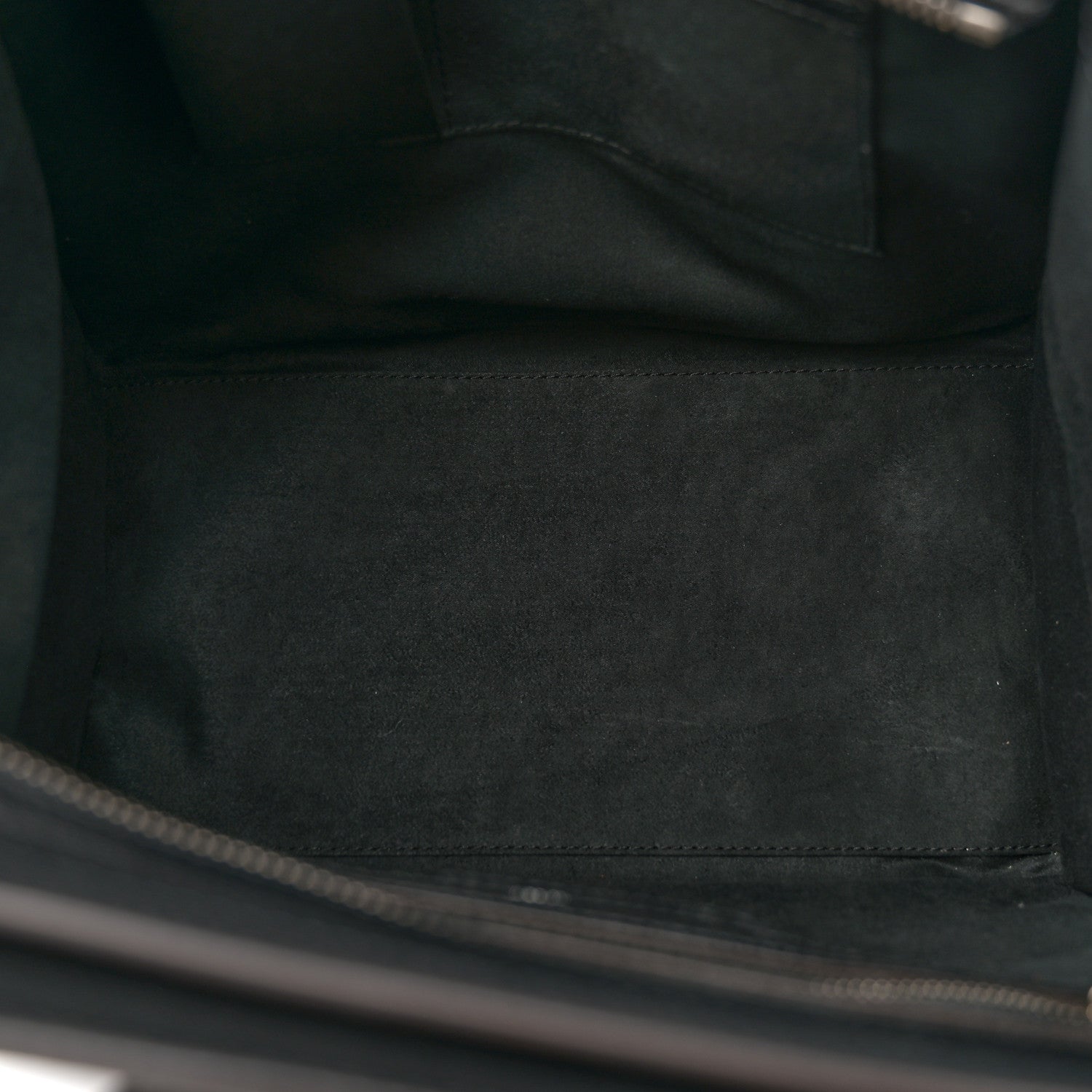 Celine Drummed Calfskin Mini Luggage Black 5 of 10