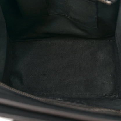 Celine Drummed Calfskin Mini Luggage Black 5 of 10