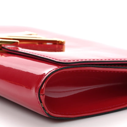 Louis Vuitton Patent Louise Clutch Rose Indien 9 of 12
