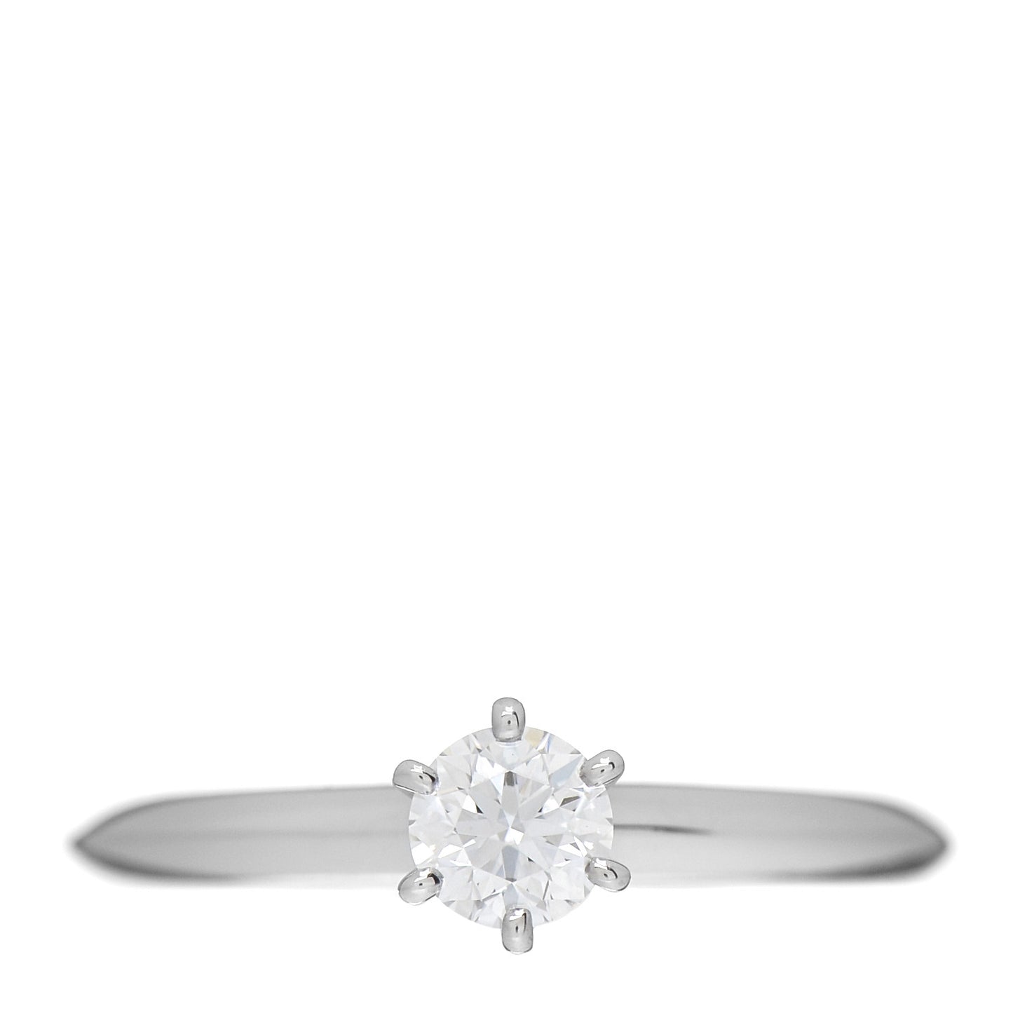 Platinum Diamond .24ct Solitaire Engagement Ring 47 4