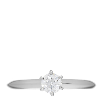 Tiffany Platinum Diamond .24ct Solitaire Engagement Ring 47 4 1 of 5
