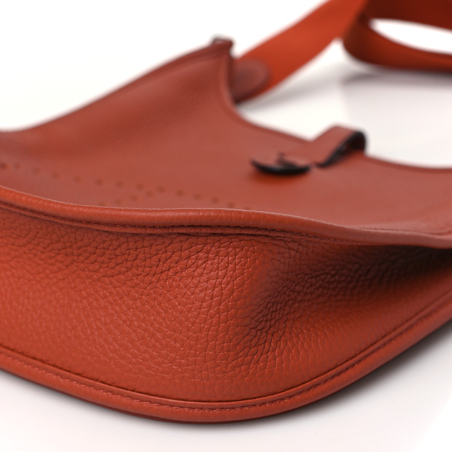 Hermes Taurillon Clemence EVELYNE III PM Cuivre 10 of 11