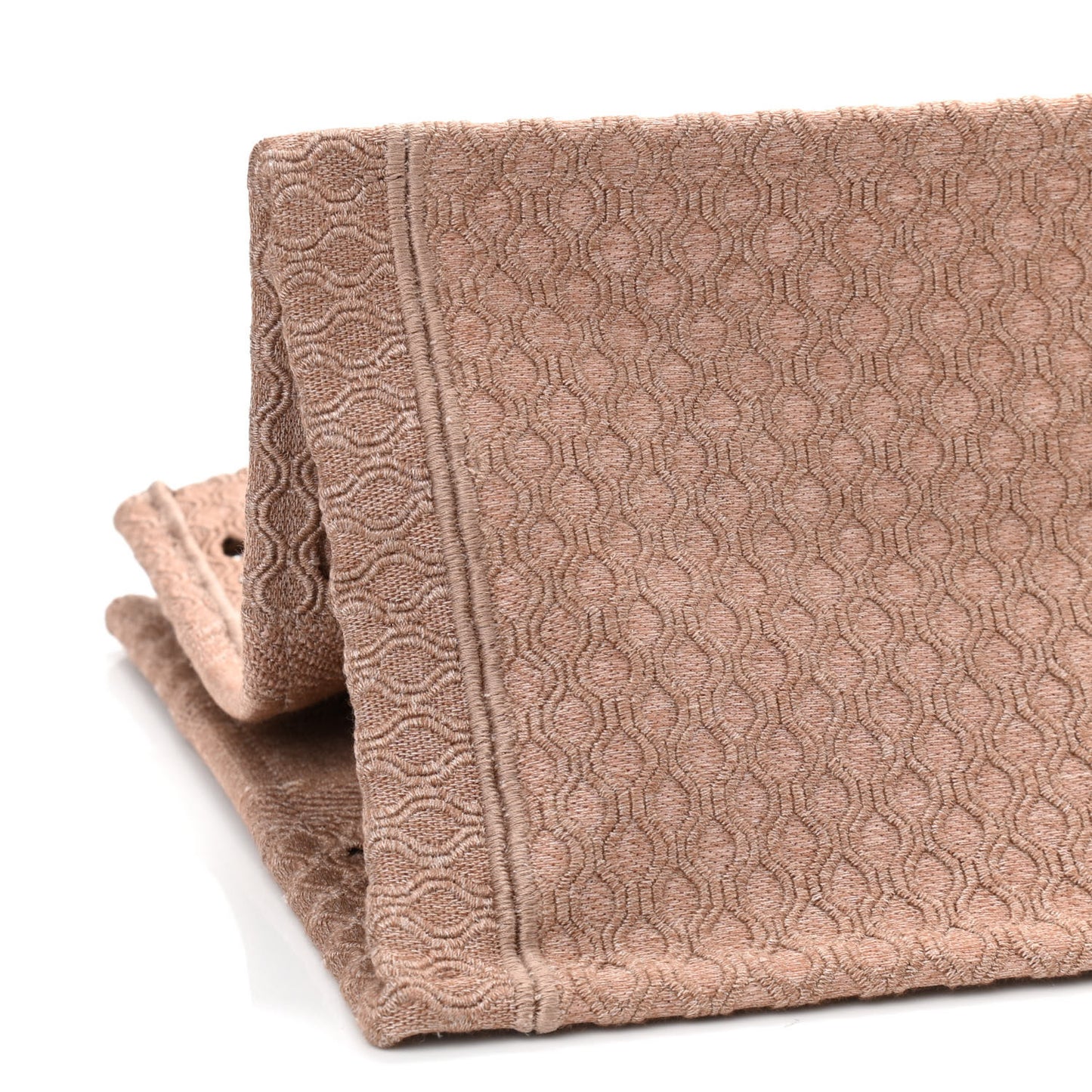 Mesh Embroidered Medium Book Tote Clay