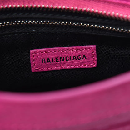 Balenciaga Agneau Classic Silver Hardware Mini City Rose Magenta 5 of 8
