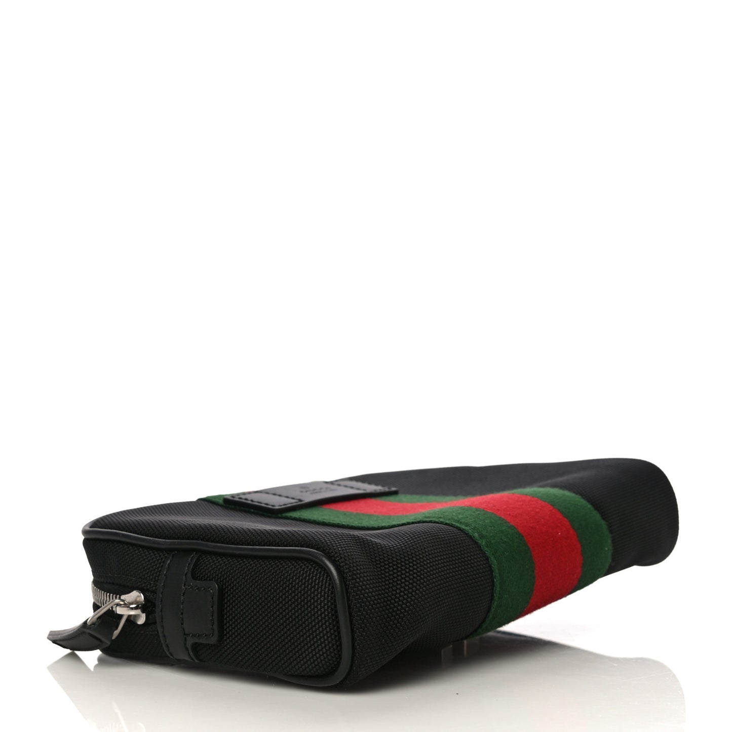 Canvas Web Slim Belt Bag Black