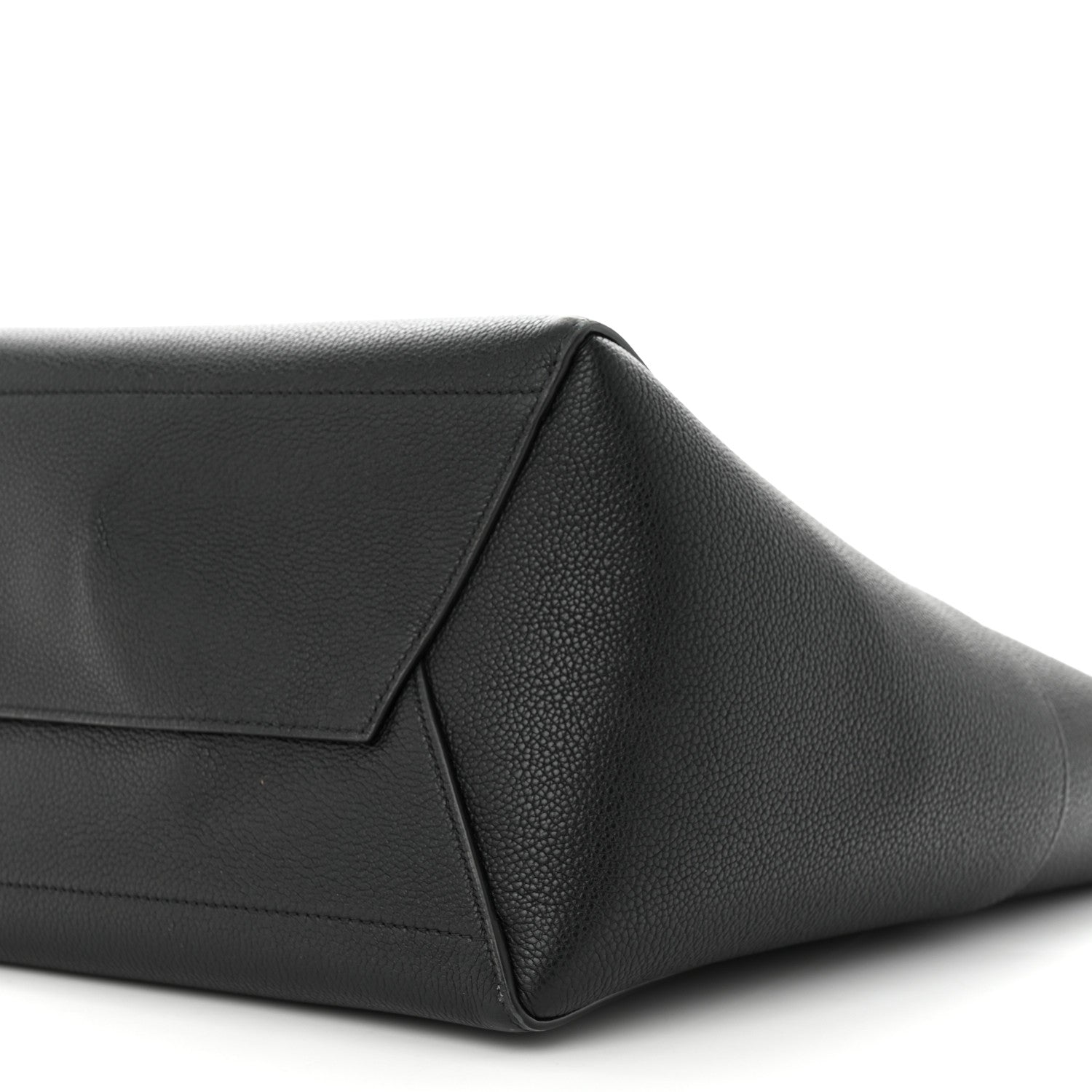 Celine Soft Grained Calfskin Sangle Bucket Bag Black 9 of 9