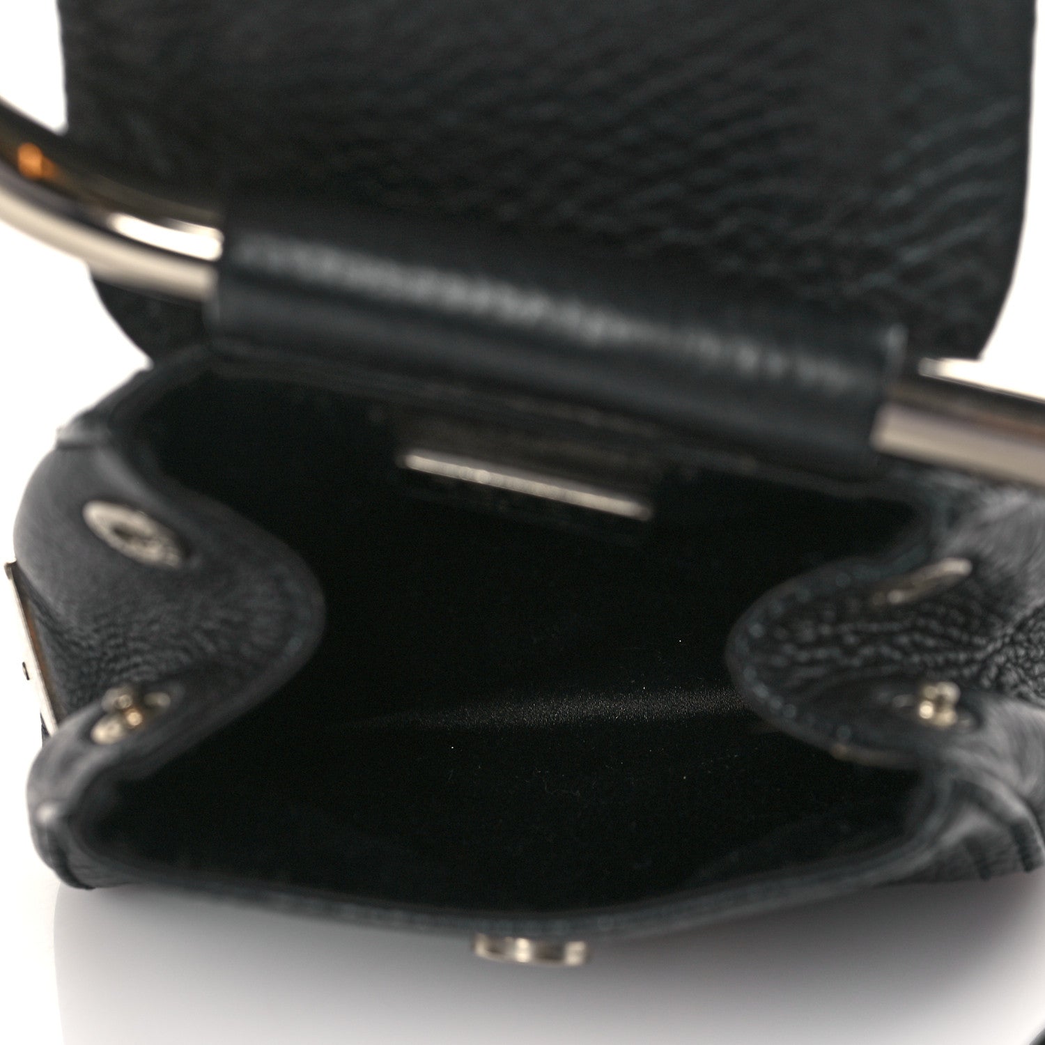 Prada Calfksin Loop Top Handle Bag Black 4 of 8