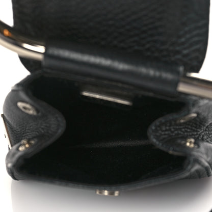 Prada Calfksin Loop Top Handle Bag Black 4 of 8