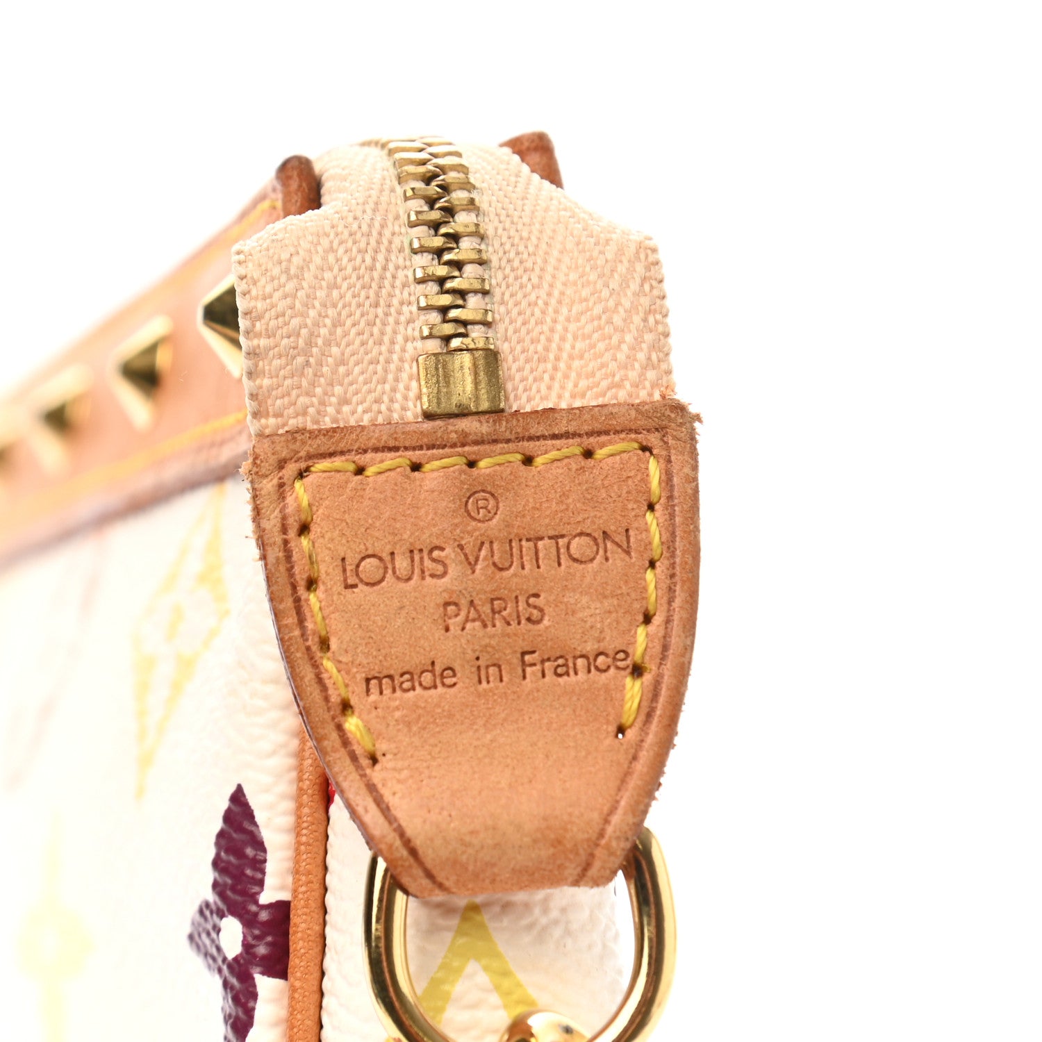 Louis Vuitton Monogram Multicolor Pochette Accessories White Long Strap 8 of 11