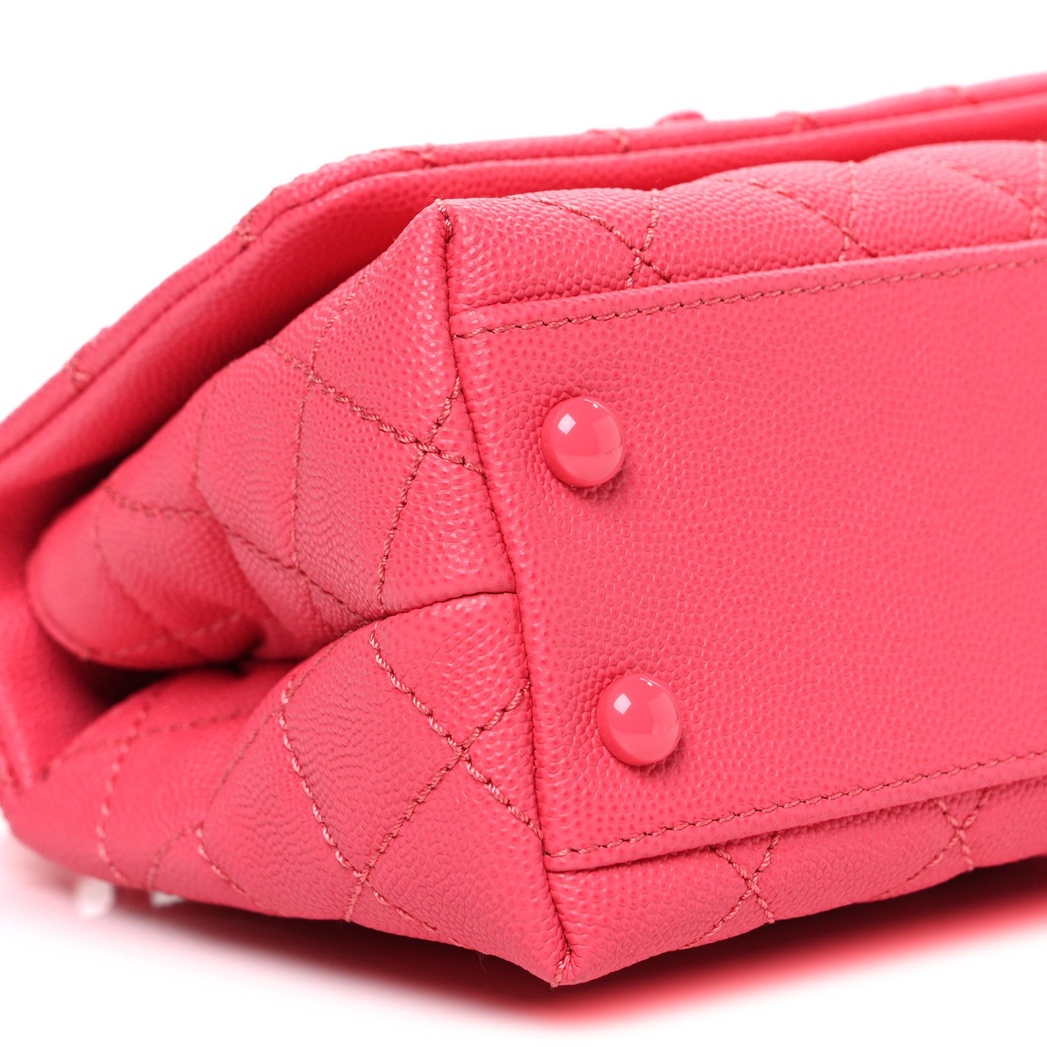 Chanel Caviar Quilted Incognito Extra Mini Coco Handle Flap Pink 9 of 10