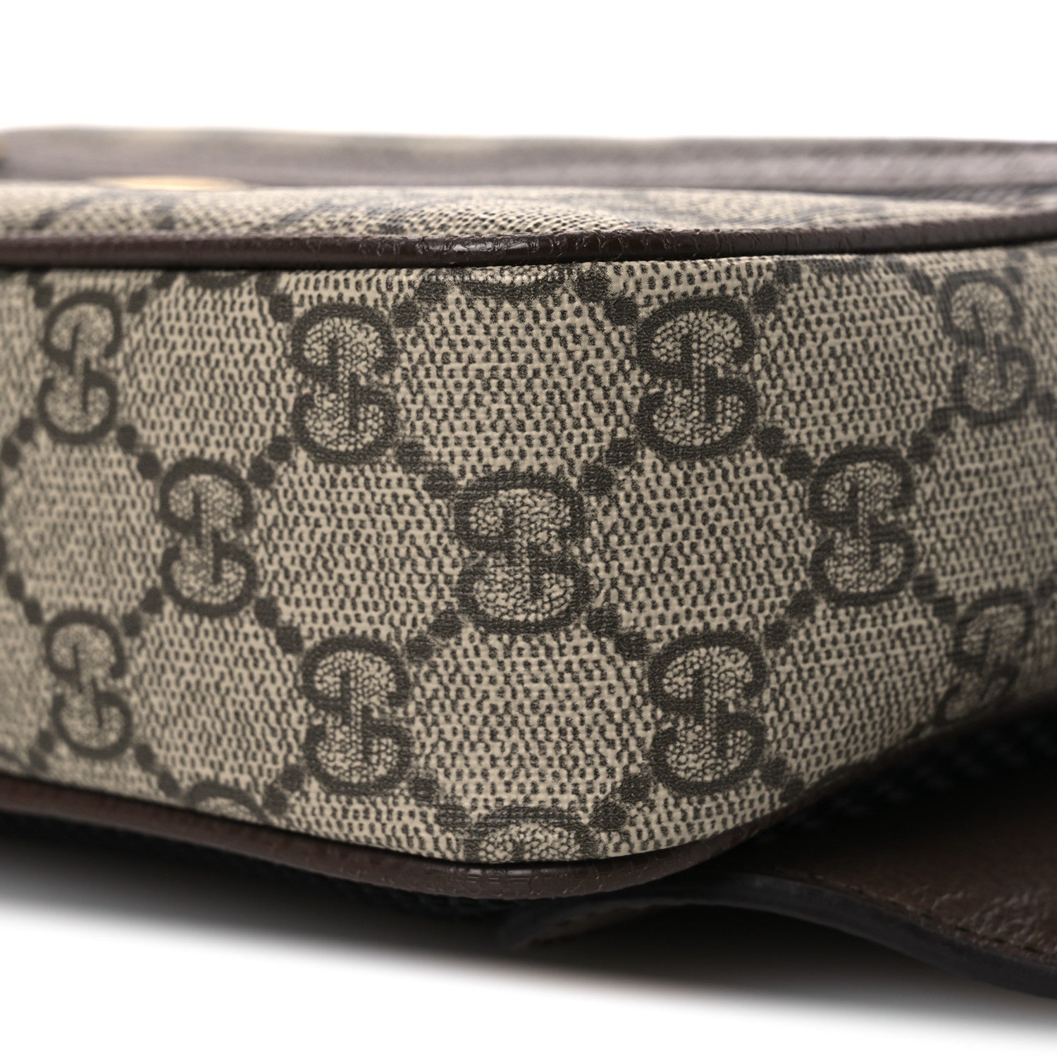 Gucci Soft GG Supreme Monogram Medium Ophidia Belt Bag  Dark Brown 10 of 10