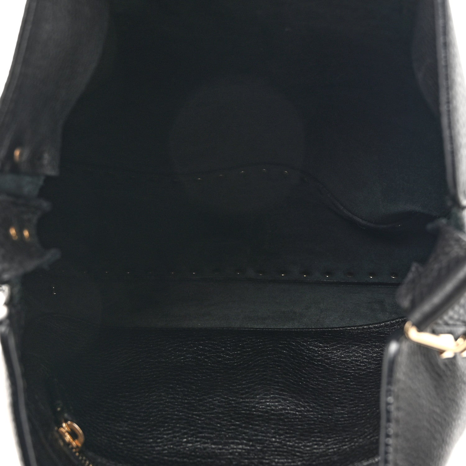 Valentino Garavani Pebbled Calfskin Small Rockstud Flip-Lock Messenger Bag Black 5 of 12