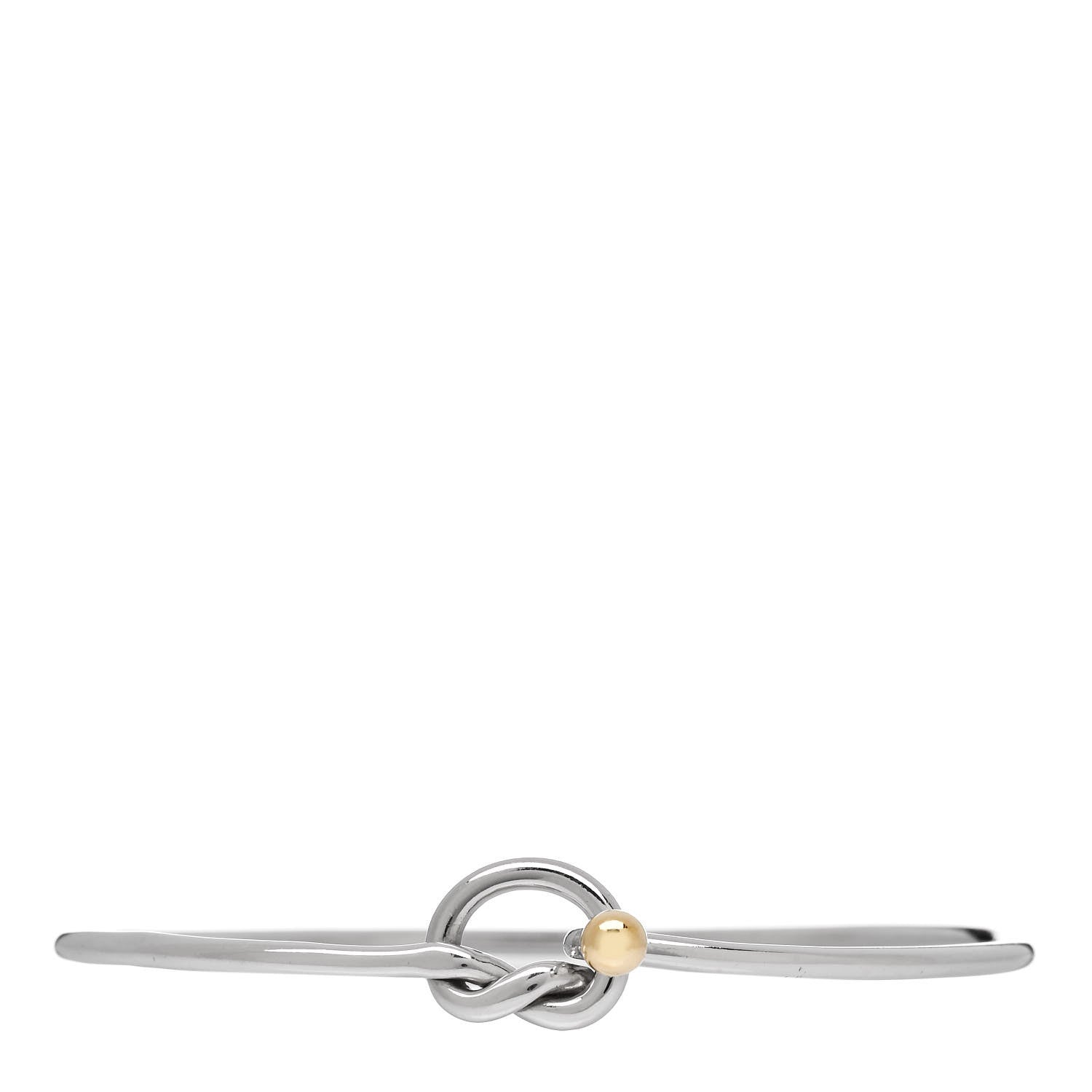 Tiffany Sterling Silver 18K Yellow Gold Knot Bracelet 1 of 3