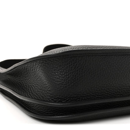 Hermes Taurillon Clemence Evelyne III PM Black 9 of 10