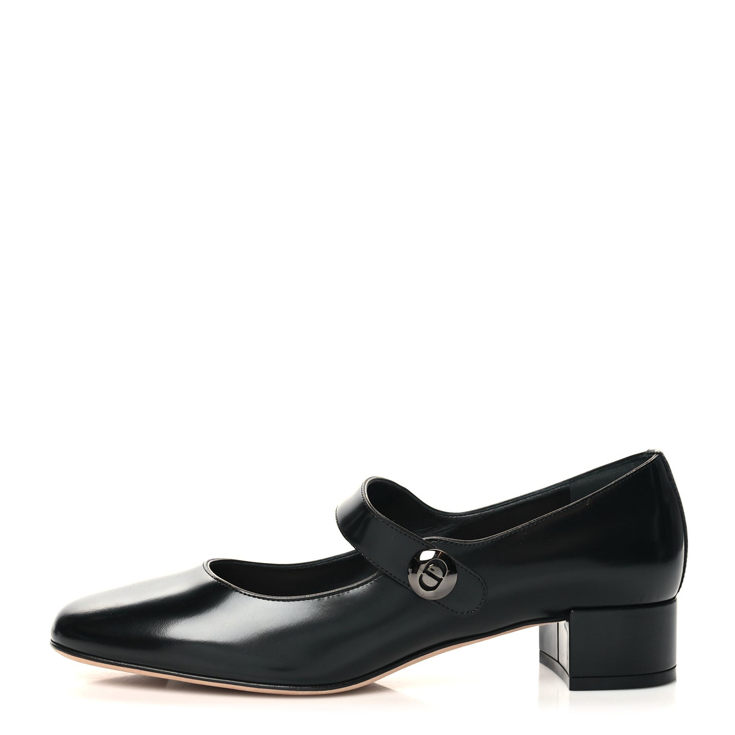 Brushed Calfskin Uniform 30mm Pumps 38.5 Black