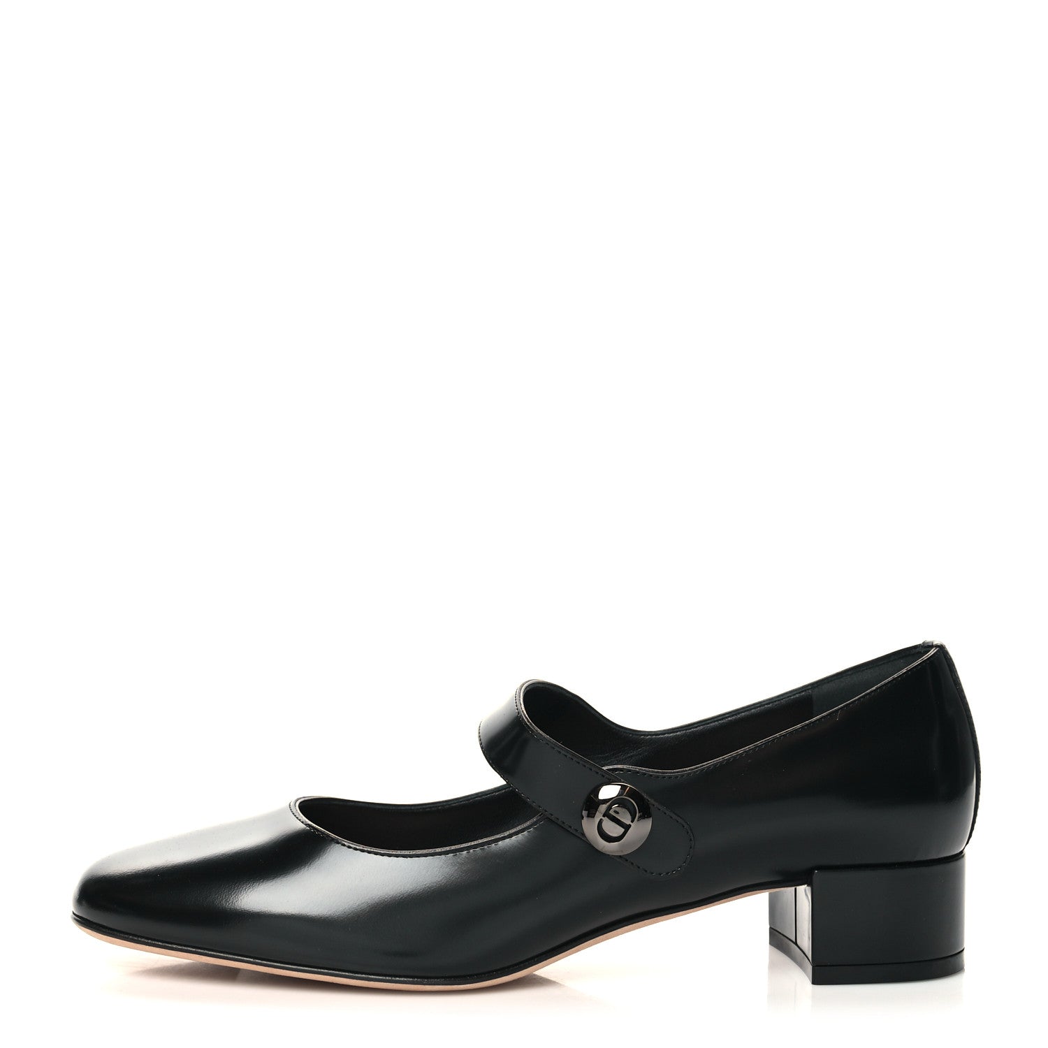 Christian Dior Brushed Calfskin Uniform 30mm Pumps 38.5 Black 1 of 9