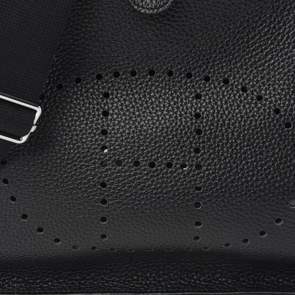 Hermes Taurillon Clemence Evelyne III PM Black 8 of 10